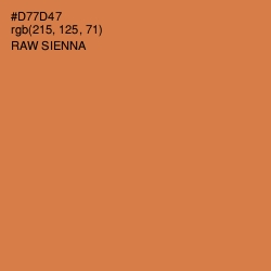 #D77D47 - Raw Sienna Color Image